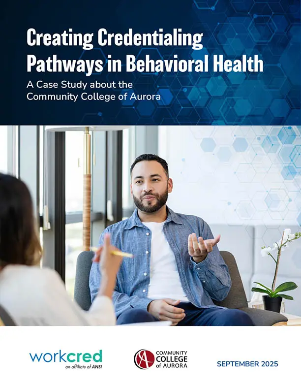 Creating Credentialing Pathways in Behavioral Health: A Case Study about the Community College of Aurora